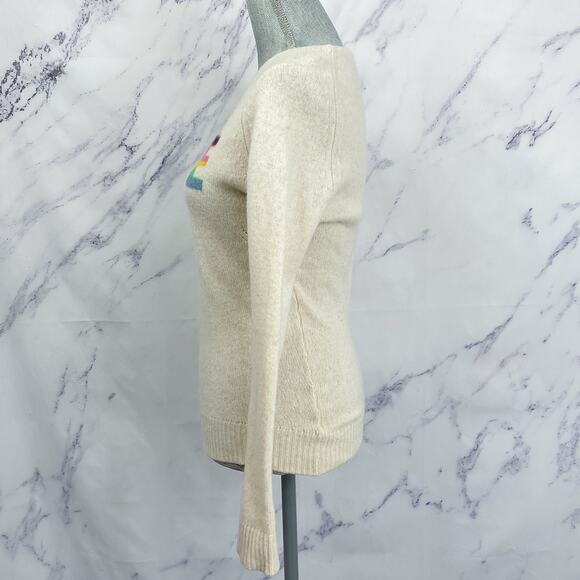 Zadig & Voltaire | Graphic Cashmere Sweater “LOVE” | M - Picture 4 of 9